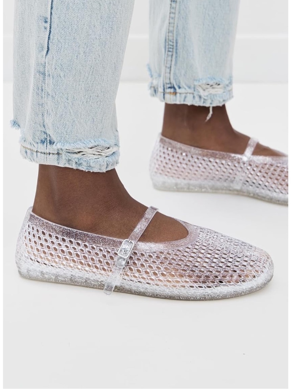 Intentionally Blank Women’s Jelly Jellies Flats Size 8
